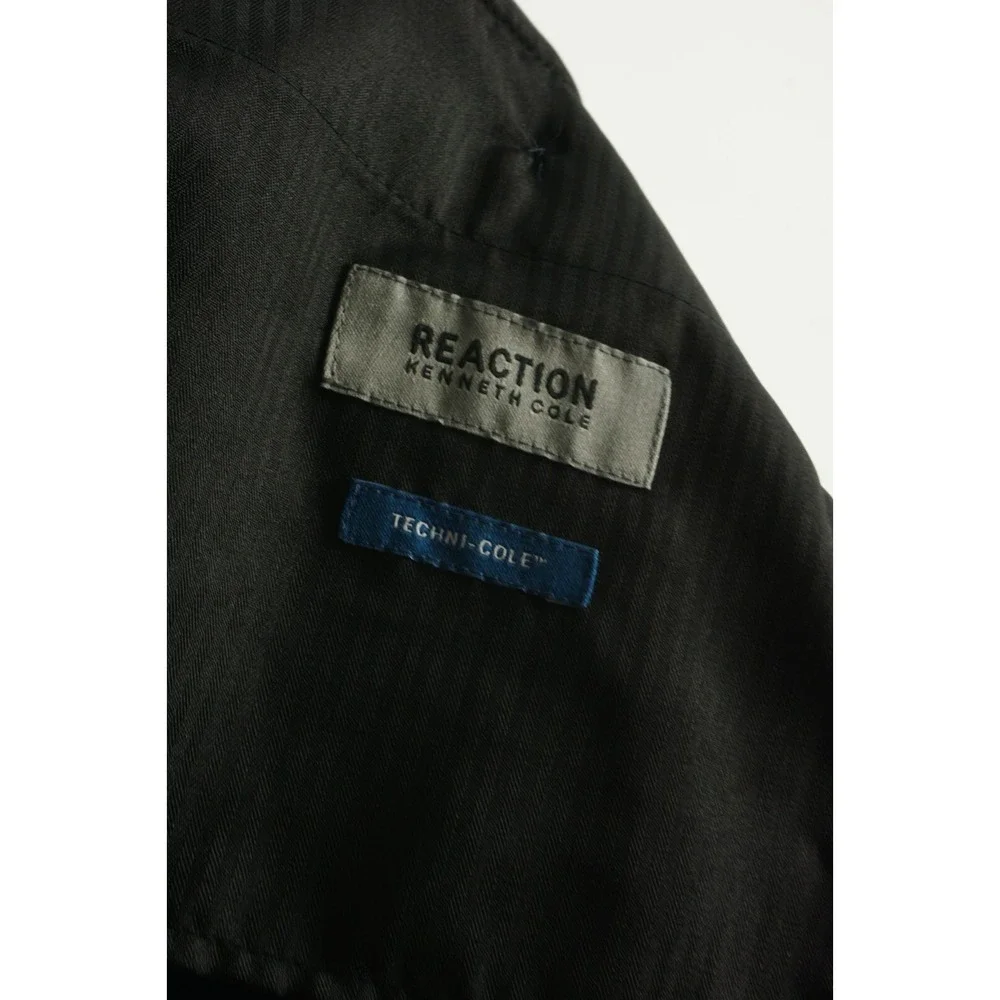 New Kenneth Cole Techni-Cole Men's 42 x 33 Navy Blue Micro‎ Check Suit Pants